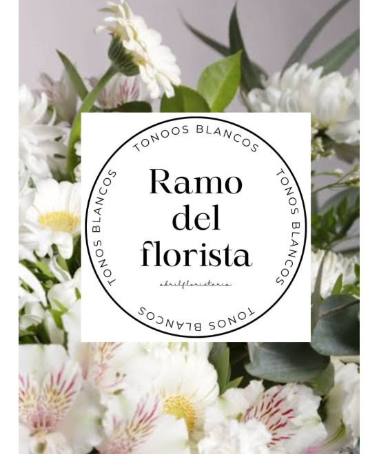 Ramo de flores con tonos blancos en Miajadas y provincia de Cáceres