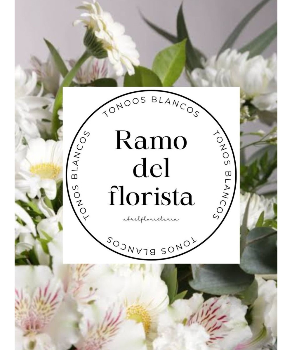 Ramo de flores con tonos blancos en Miajadas y provincia de Cáceres