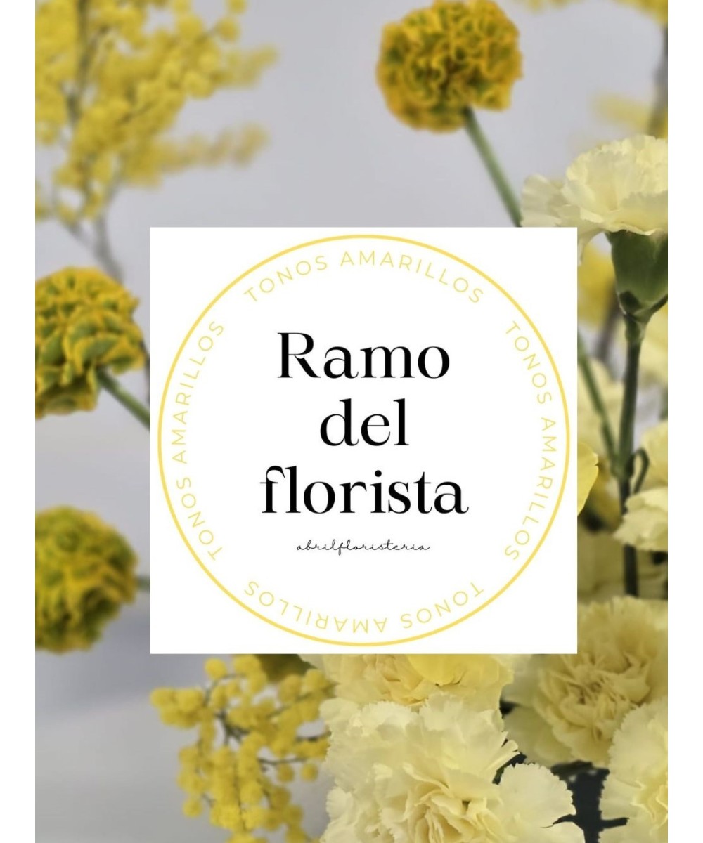 Ramo amarillo del florista en Miajadas