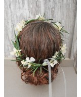 Coronita de flores preservadas para cabeza en Miajadas