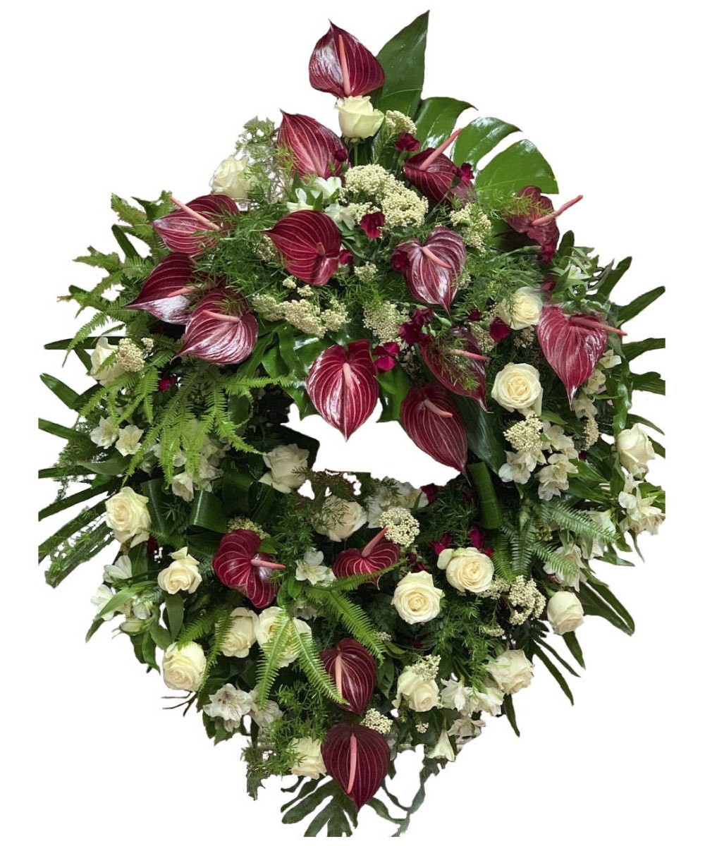 Corona multiflor funeraria en Miajadas