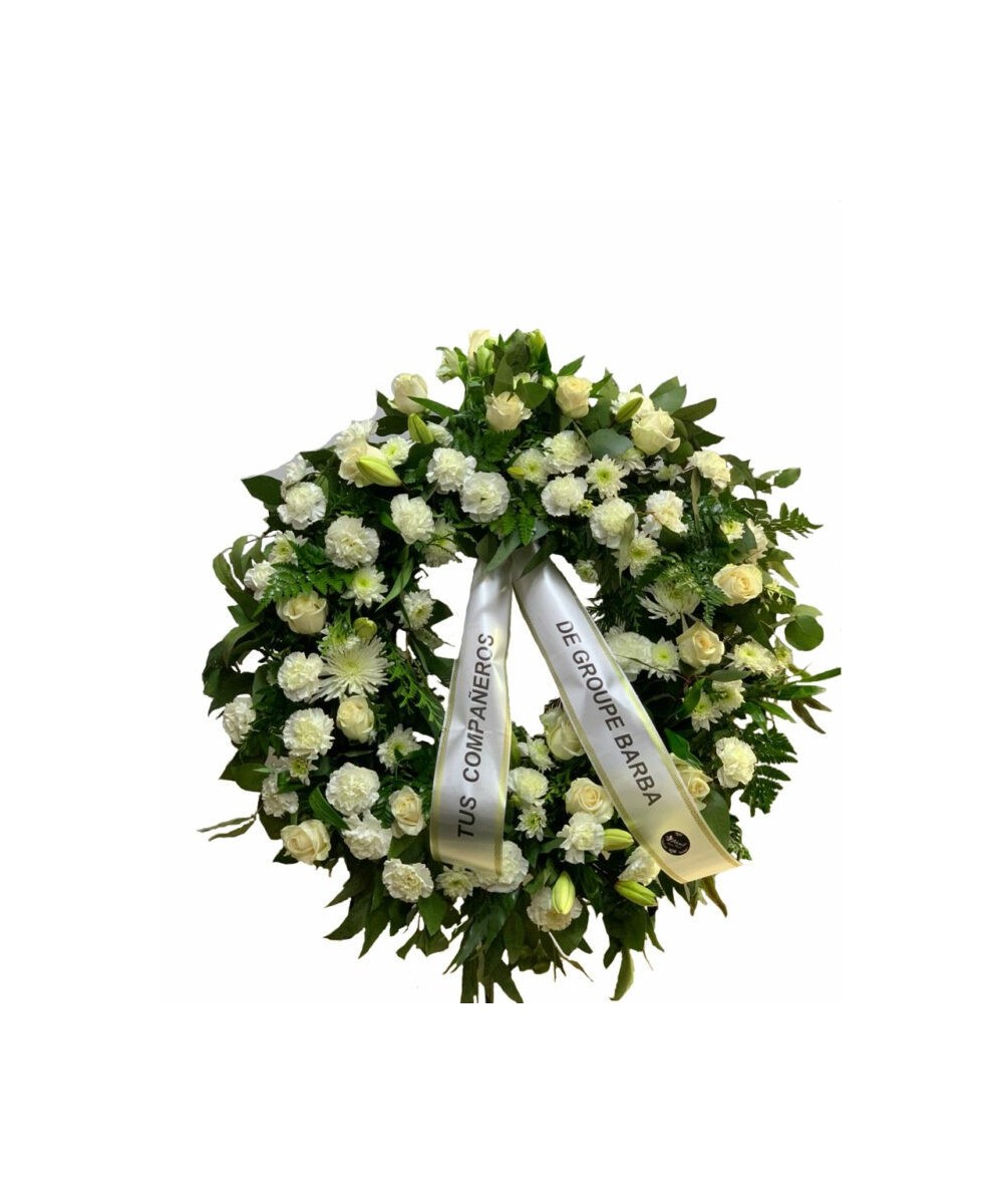 Corona multiflor funeraria en Miajadas
