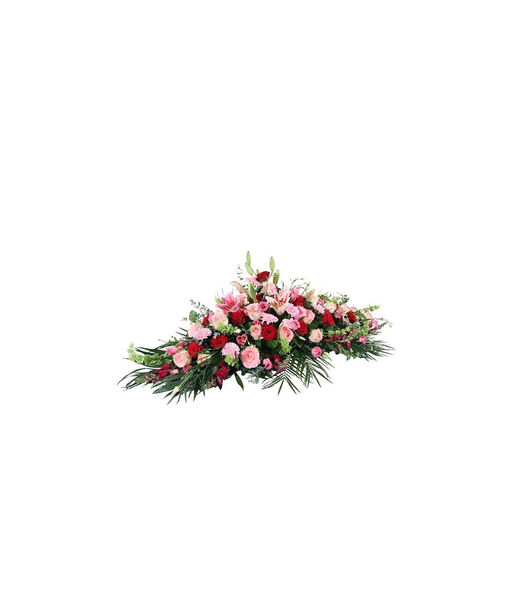 Palmatoria fúnebre en tonos rosas en Miajadas