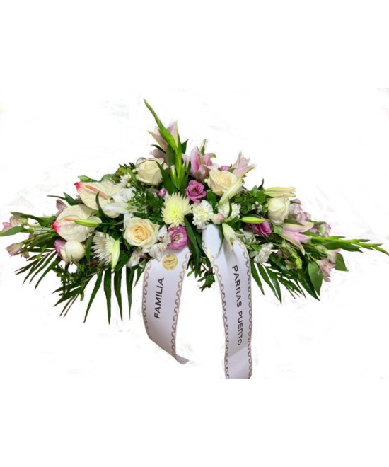 Palmatoria funeraria en tonos claros en Miajadas