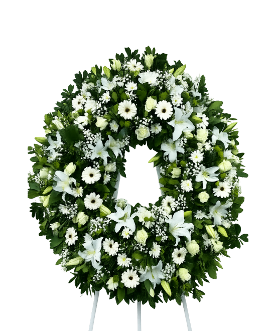 Corona multiflor funeraria en Miajadas