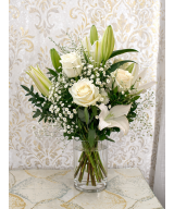 Ramo de Rosas y Lilium Blancos | Miajadas Cáceres