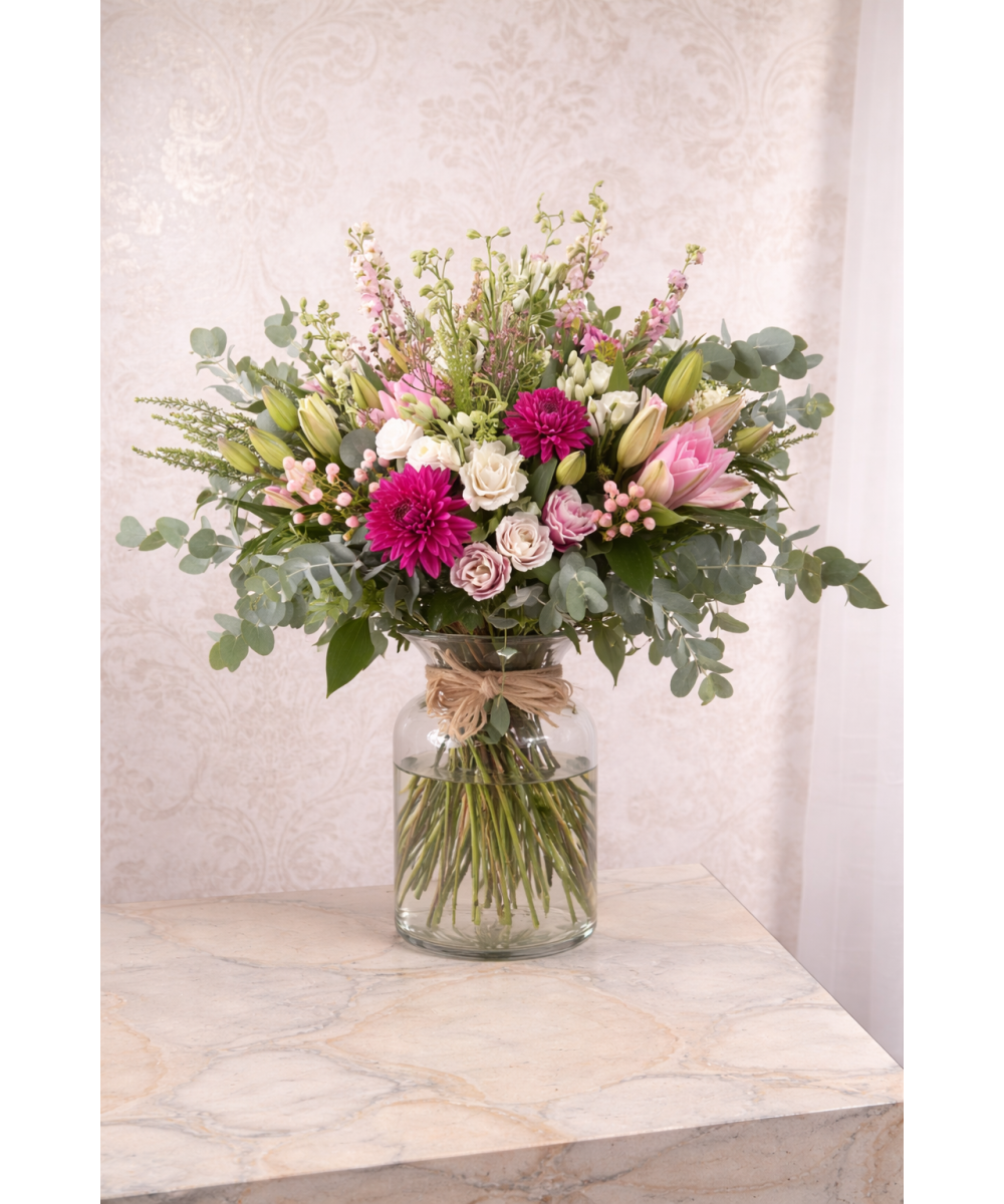 Ramo de flores natural con rosas silvestre Miajadas | Cáceres