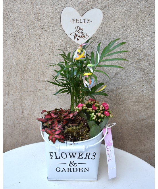 Plantas en latón blanco Miajadas Día de la Madre