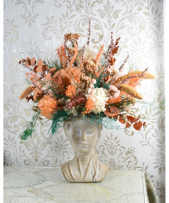 Busto flores preservadas Miajadas Día de la Madre